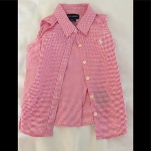 Ralph Lauren girls sleeveless shirt